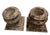 Enhance your indoor or outdoor living space with this handsome pair of vintage cast stone urns. Designed in a classic...