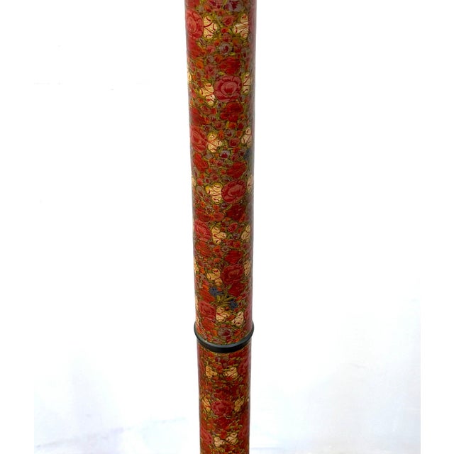 Frederick Cooper Kashmiri Polychrome Lacquer Floor Lamp, Circa 1970s For Sale In Greensboro - Image 6 of 18