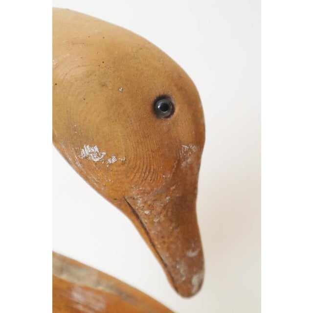 Life-Size Wooden Swan, 1970s For Sale - Image 14 of 17