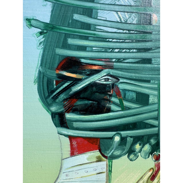 Luigi Rincicotti, Oil on Canvas, Mounted on Wood, Surrealist For Sale - Image 4 of 7