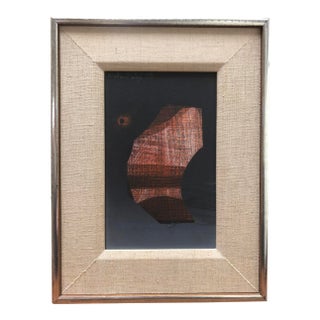 Small Mid-Century Modern Mid Century Original Abstract Charles DIX (1939-2005) Painting For Sale