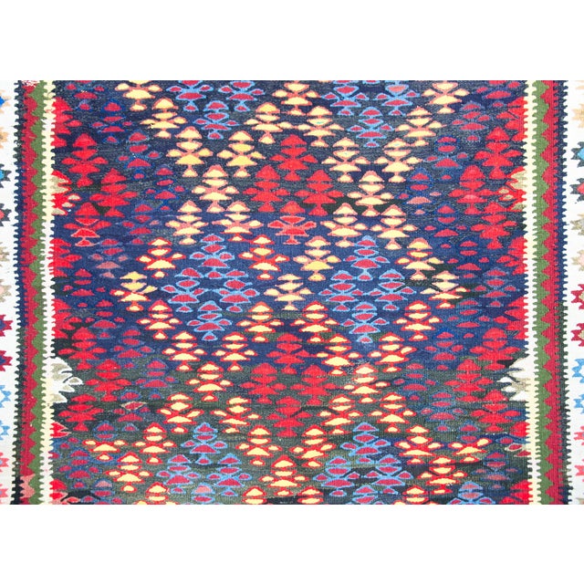 Vintage Persian Qazvin Kilim Rug For Sale - Image 15 of 18