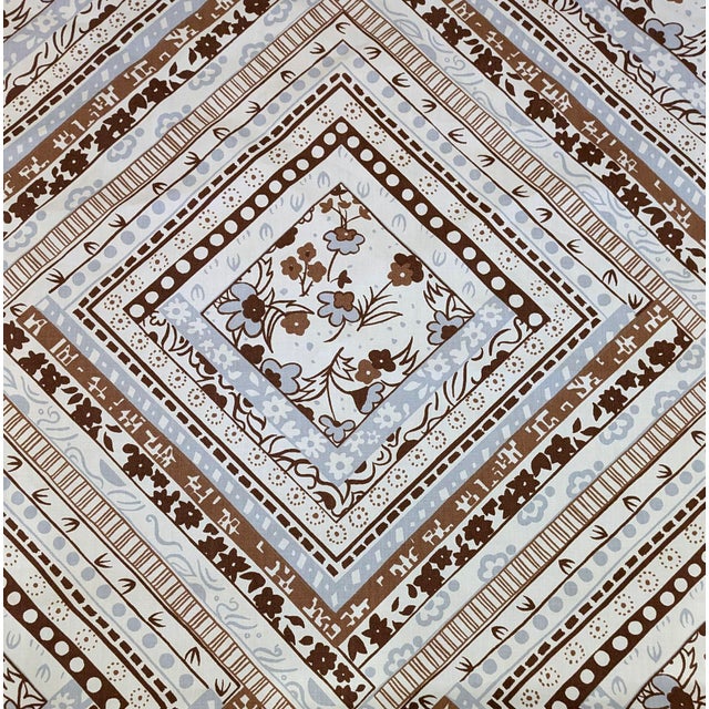 Schumacher Vintage 1970's Schumacher X Vera Neumann "Bandana" Cotton Fabric- 3.75 Yds For Sale - Image 4 of 8