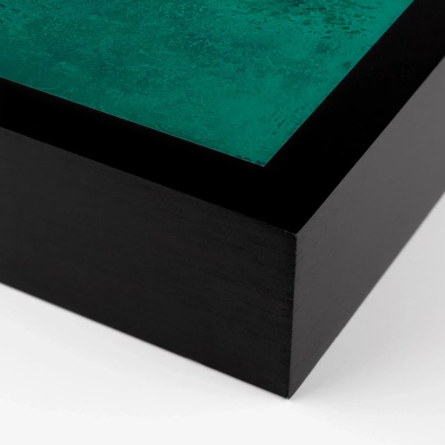 Emerald Sky by Dawn Winter, Art Print in Black Frame, Small Overall Size: 24x24 Frame Color: Black