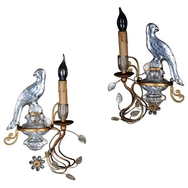 Crystal and Bronze Wall Sconces in the style of Maison Baguès, 1960s, Set of 2 For Sale - Image 17 of 17