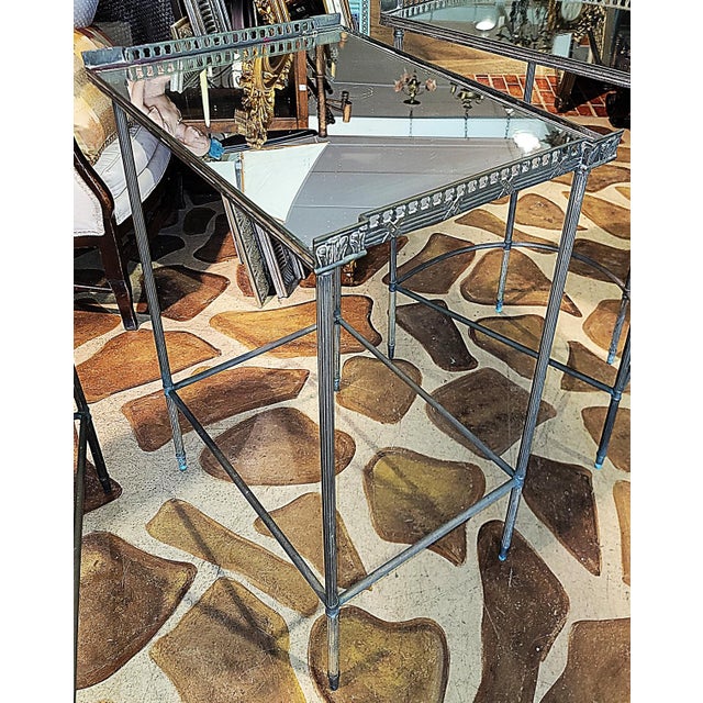 Wood 1920s Mid-Century Bauges Style 3 Piece Sofa Table For Sale - Image 7 of 11