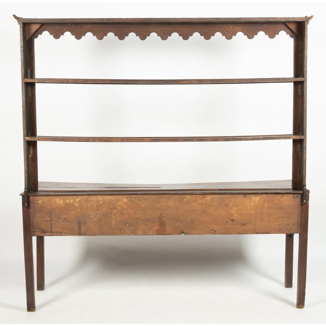 18th Century Welsh Oak Dresser With Plate Rack For Sale - Image 4 of 5