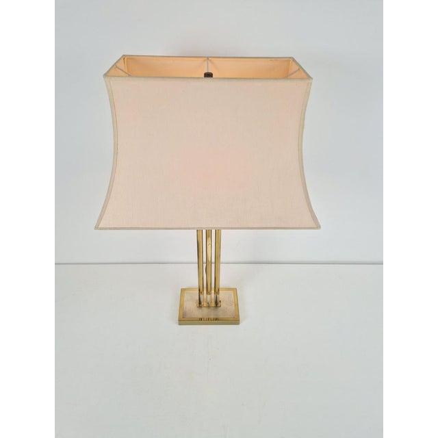 Brass Table Lamp from Deknudt, Belgium, 1978 For Sale - Image 6 of 9