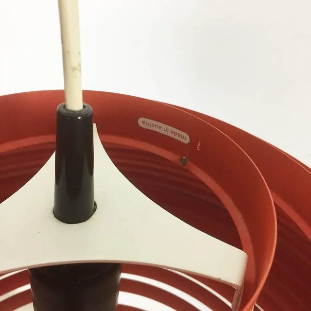 Extra Large Mid-Century Modern Austrian Hanging Lamp by Vest Lights, 1960s For Sale - Image 9 of 11