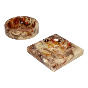 Vintage "Ultra Stone" Ashtrays by Sunlight Industries - Set of 2