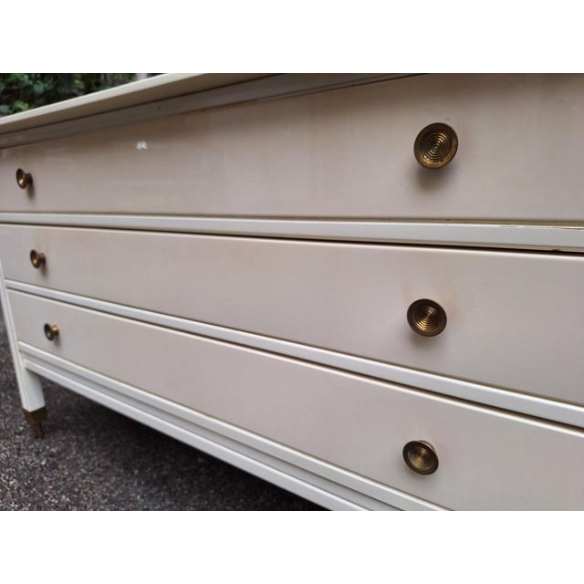 Metal White Model D154 Dresser by Carlo De Carli Rosso for Luigi Sormani, 1960s For Sale - Image 7 of 10