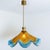 Metal Murano Glass Flower Pendant Light attributed to Mazzega, 1970 For Sale - Image 7 of 14