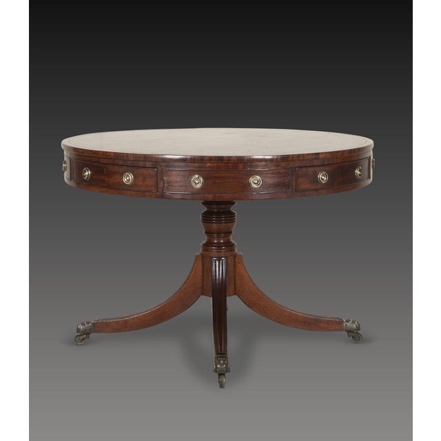 Regency Mahogany Drum Table, 1820 For Sale - Image 15 of 15