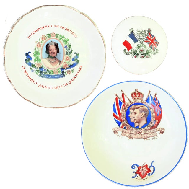 French & English Monarchy Royalware Collection, Set of 3 For Sale - Image 9 of 9