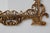 20th Century Chippendale Gilt Metal Mirror with Palmette Crest and Husk Garlands, Italy, 1950s For Sale - Image 9 of 11