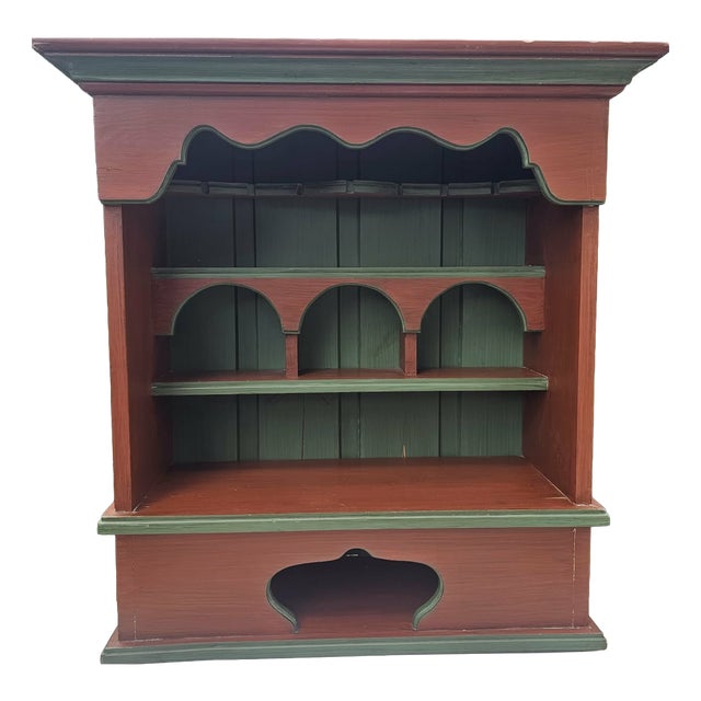 Folk Wooden Cabinet, 1960s For Sale