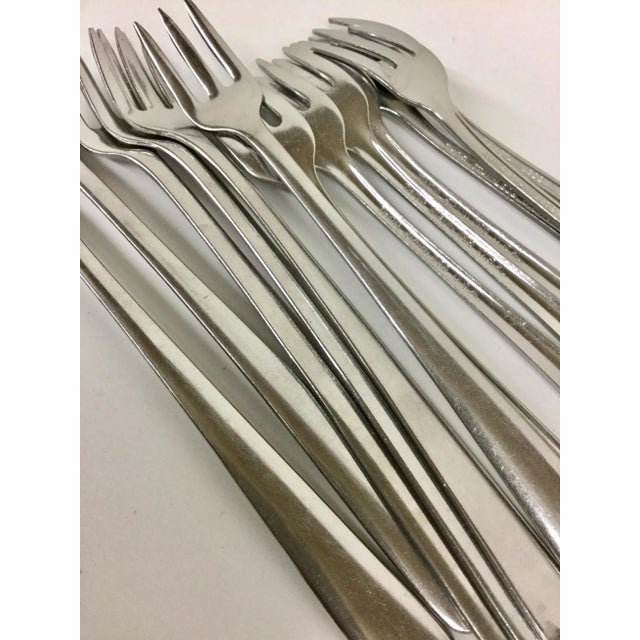 Vintage Stainless Steel Olive Forks- Set of 13 For Sale - Image 9 of 10