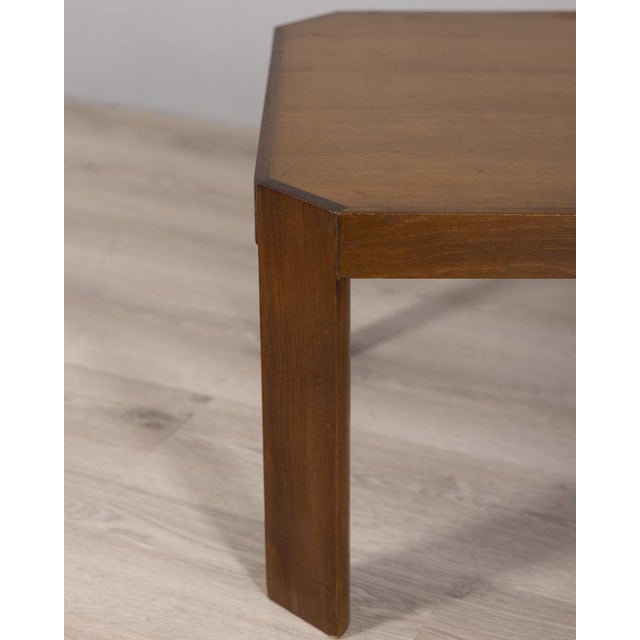 1960s Vintage Walnut Coffee Table, Italy, 1960s For Sale - Image 5 of 11