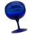 1950s Hand Blown Cobalt Blue Glass Stemmed Desert Bowl For Sale - Image 4 of 5