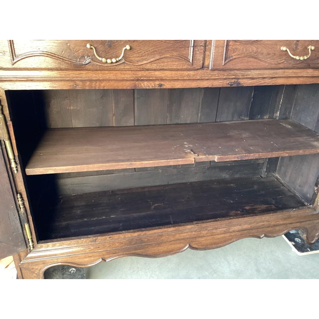 Rustic 19th C. French Oak Farmhouse Sideboard For Sale - Image 12 of 12