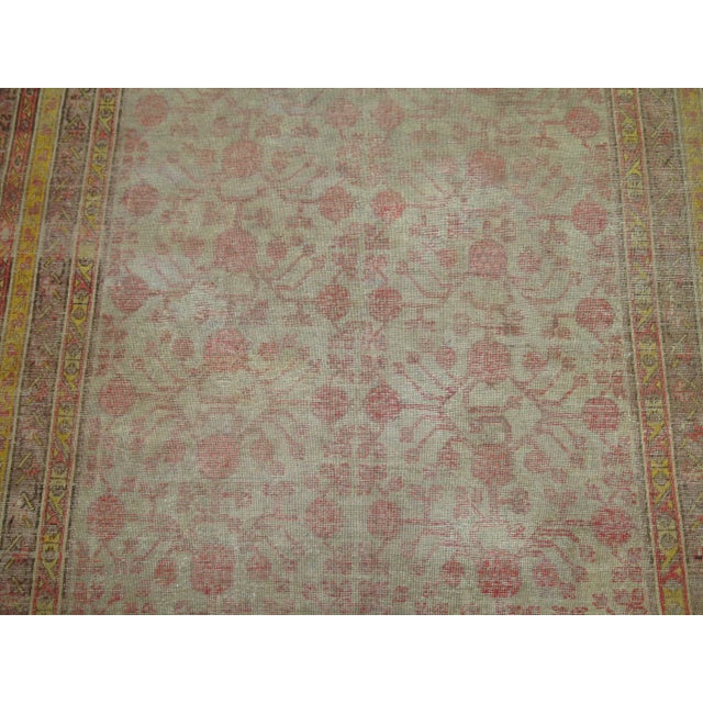 Shabby Chic Worn Antique Gallery Khotan Rug, 6'4'' X 12'10'' For Sale - Image 3 of 12