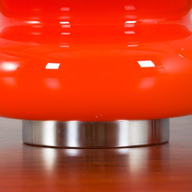 Space Age Italian Murano Glass Table Lamp from AV Mazzega, Italy, 1970s For Sale - Image 10 of 12
