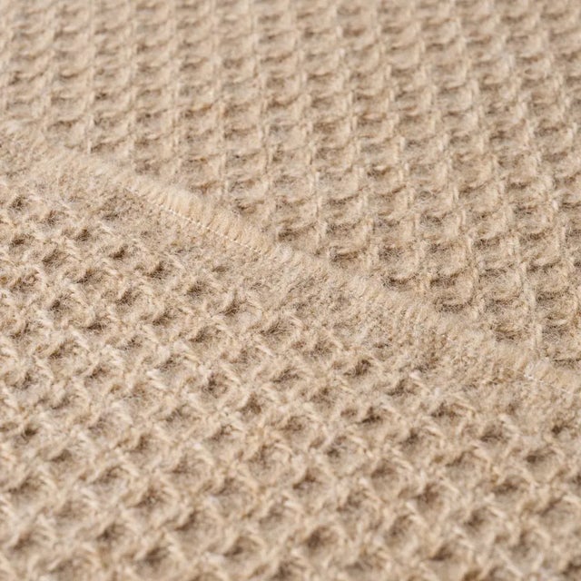 Contemporary SAMPLE - Schumacher Walden Wool Texture Fabric In Wheat For Sale - Image 3 of 3