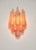 Vintage Pink Glass Petals Drop Wall Sconces, 1990s, Set of 2 For Sale - Image 14 of 16