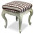 Rococo Revival stool dating from around 1870. Featuring gracefully carved details and elegant cabriole legs inspired by...