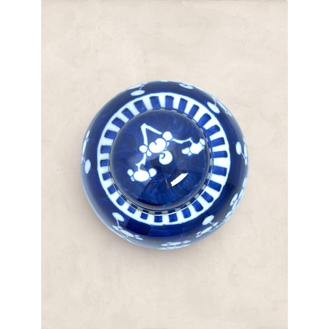 Amazing Antique English Blue & White Porcelain Ginger Jar For Sale - Image 4 of 8