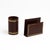 Art Deco Vintage Brown Leather Desk Accessory Set - 4 Pieces For Sale - Image 3 of 13
