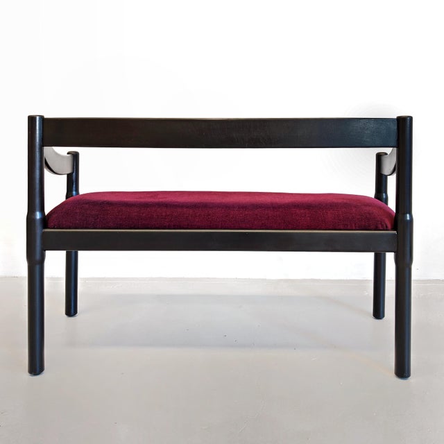Cassina Carimate Sofa Bench by Vico Magistretti for Cassina, 1970s For Sale - Image 4 of 16