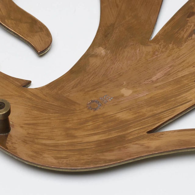 Mid-Century Modern 1950s Los Castillo Mexican Brass Door Handle For Sale - Image 3 of 3