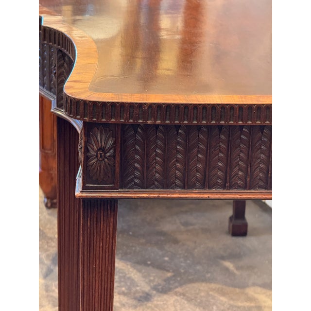 Late 19th Century English Mahogany Serpentine Server For Sale - Image 11 of 13