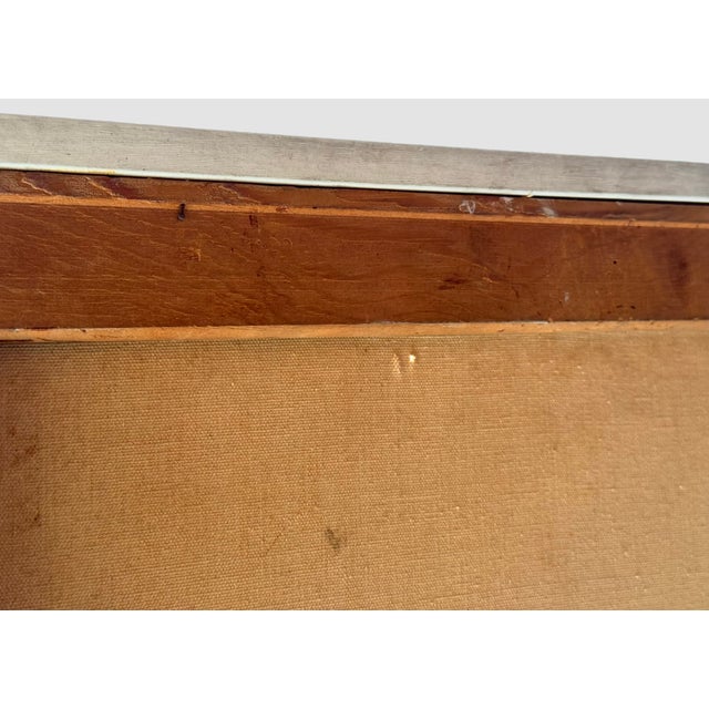 Eugene Hawkins 1964 Surrealist Oil on Canvas Painting For Sale - Image 11 of 12