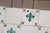 1900s Portuguese Fleur-De-Lis & White Large Antique Tiles Set of Twenty For Sale - Image 4 of 18