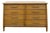 Vintage Davis Cabinet Co MCM Atomic 8 Drawer Dresser With Wood Pulls Clean Lines For Sale