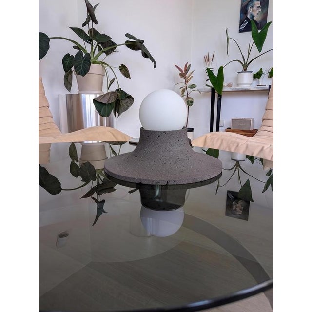 Basalte Natural Lava Stone Wall Lamp by Clemence Birot For Sale - Image 9 of 18