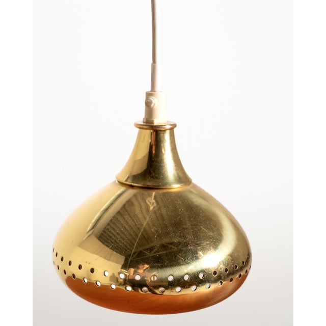 Brass Pendant Lamp from Scandi-Lamp, 1960s For Sale - Image 6 of 8