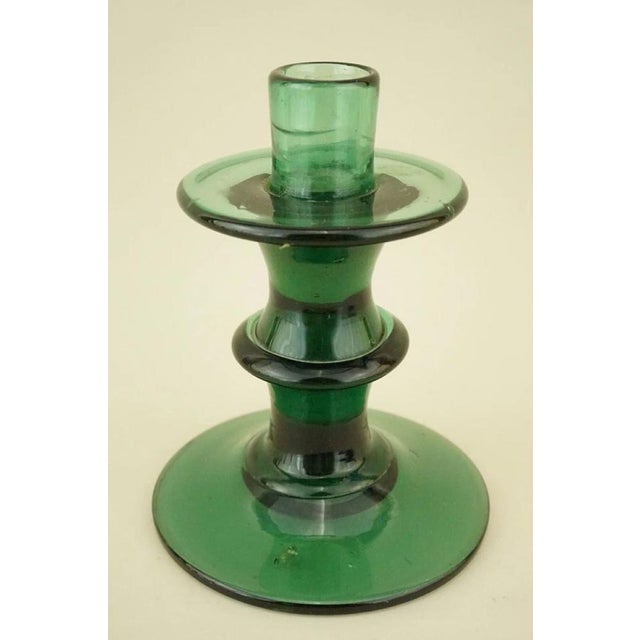 Vintage Glass Candleholder attributed to Enrico Taddei, 1940s For Sale - Image 4 of 18