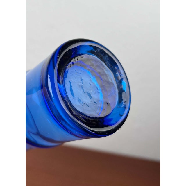 Mid-Century Swedish Glass Bamboo Vase from Aseda, Sweden, 1960s For Sale - Image 11 of 13