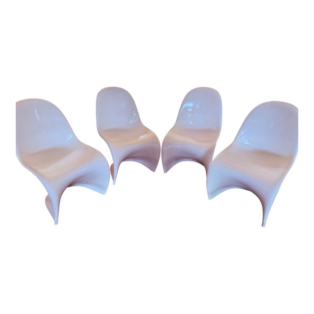4 High End Verner Panton S-Chair Glossy Lacquer Finish for Herman Miller/Vitra For Sale