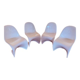 4 High End Verner Panton S-Chair Glossy Lacquer Finish for Herman Miller/Vitra - Price Per Chair For Sale