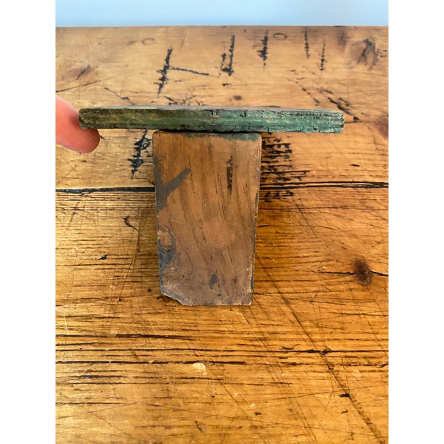 Vintage Folk Art Small Wood Bunny Rabbit Doorstop For Sale In Portland, OR - Image 6 of 7