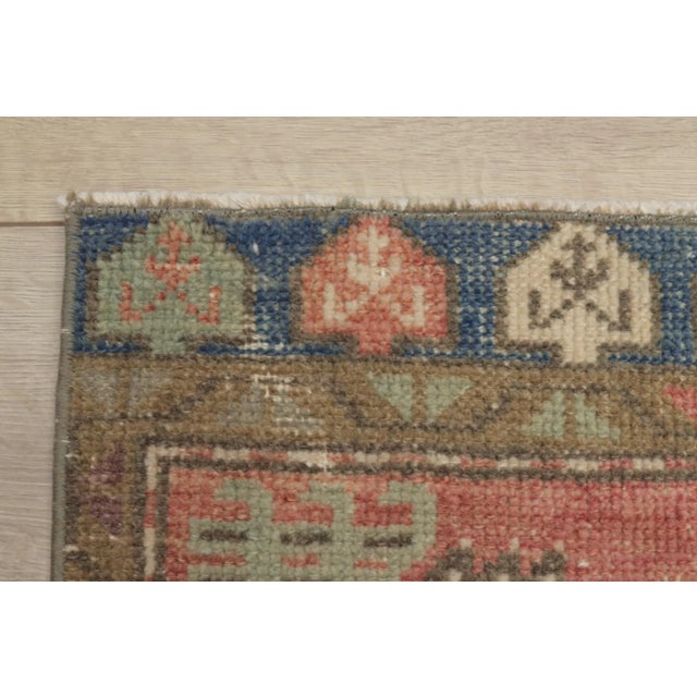 1980s 1980s Turkish Brown Handmade Yastik Rug For Sale - Image 5 of 7