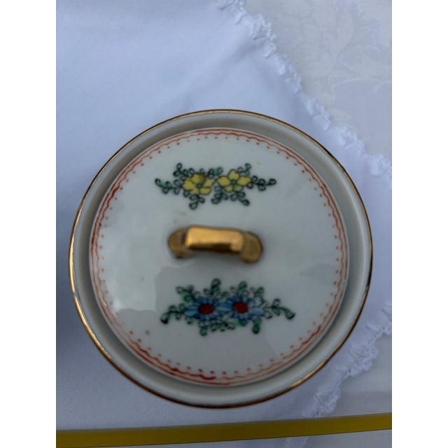 Vintage Zhongguo Zhi Zao Famille Rose Porcelain Coffee Service Set - Set of 3 For Sale - Image 11 of 12