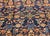 Antique Senneh Area Rug, Hand-Knotted Wool, Allover Herati Pattern, Navy & Red, 4x6 For Sale - Image 16 of 18