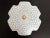 1950s Mid Century Frosted Glass Flower Flush Light For Sale - Image 5 of 18