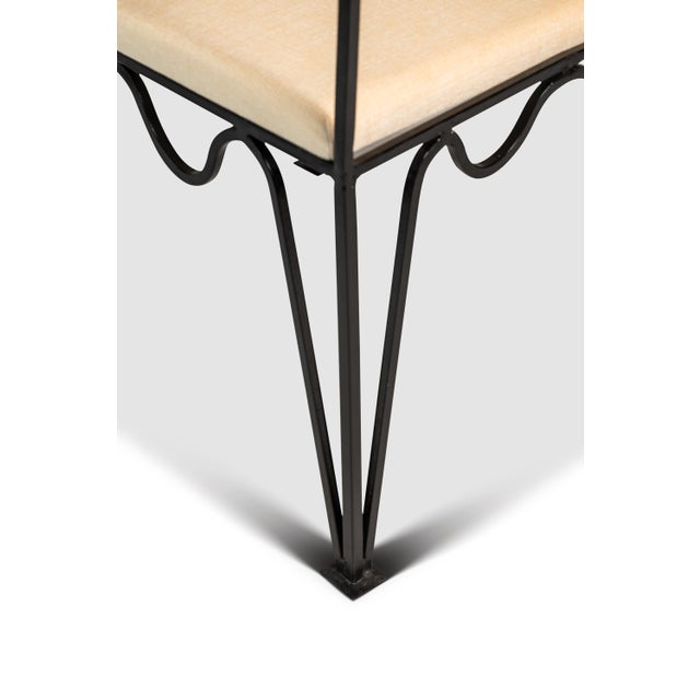 Set of Two (2) Méandre Side Chairs in Wrought Iron Inspired by Jean Royère Produced by Design Frères, Usa, C. 2000s For Sale - Image 18 of 18