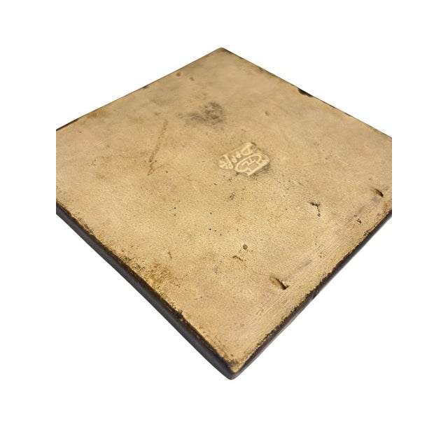 Mid-Century Modern Royal Delft Cloisonné Amsterdam Coat of Arms Tile For Sale - Image 12 of 15